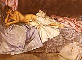 Sir William Russell Flint Abigail, A New Model painting